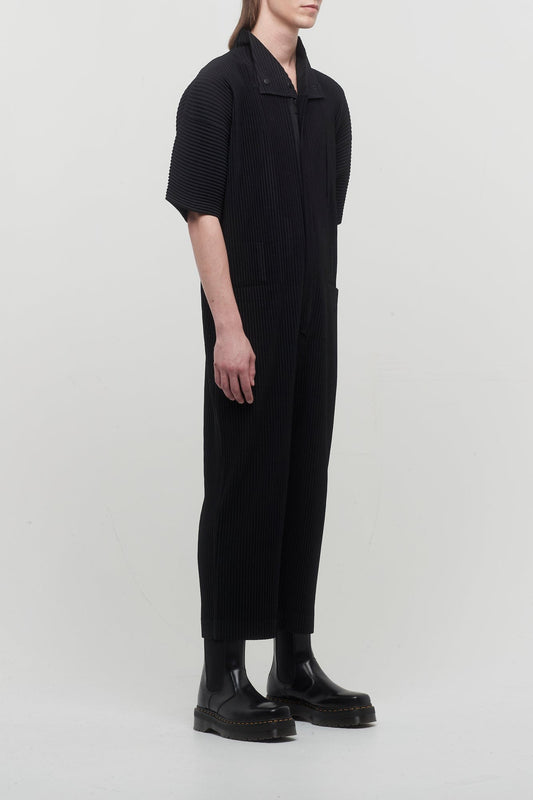 Homme Plissé Issey Miyake Jumpsuit in Black side