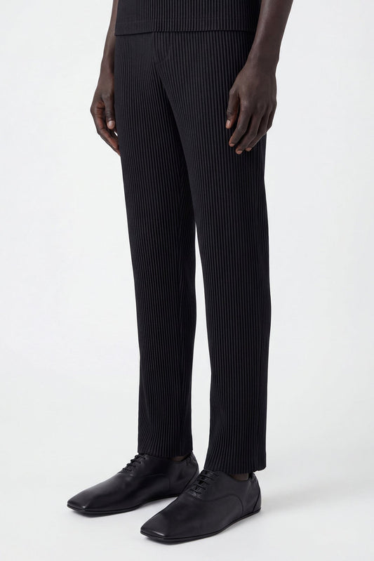 Homme Plissé Issey Miyake Pleats Bottoms in Black side