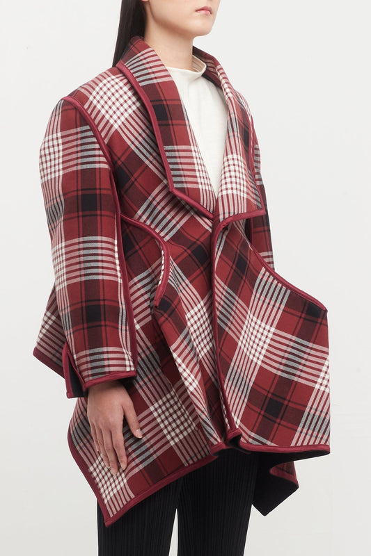 Issey Miyake Counterpoint Check Jacket side