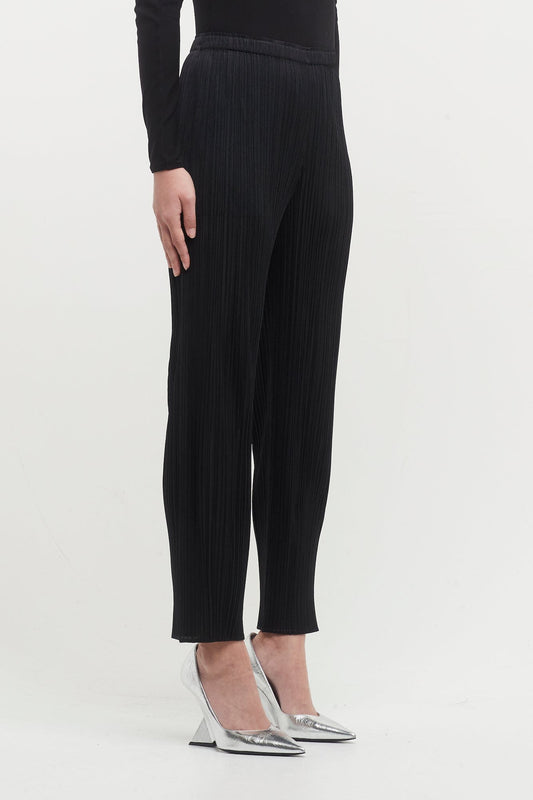 Pleats Please Issey Miyake Basics Trousers in Black side