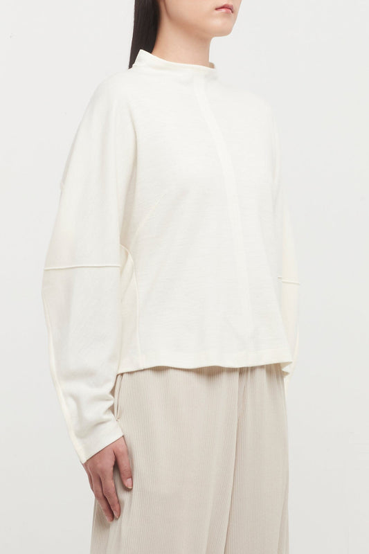 Issey Miyake Tucked Wool Jersey side