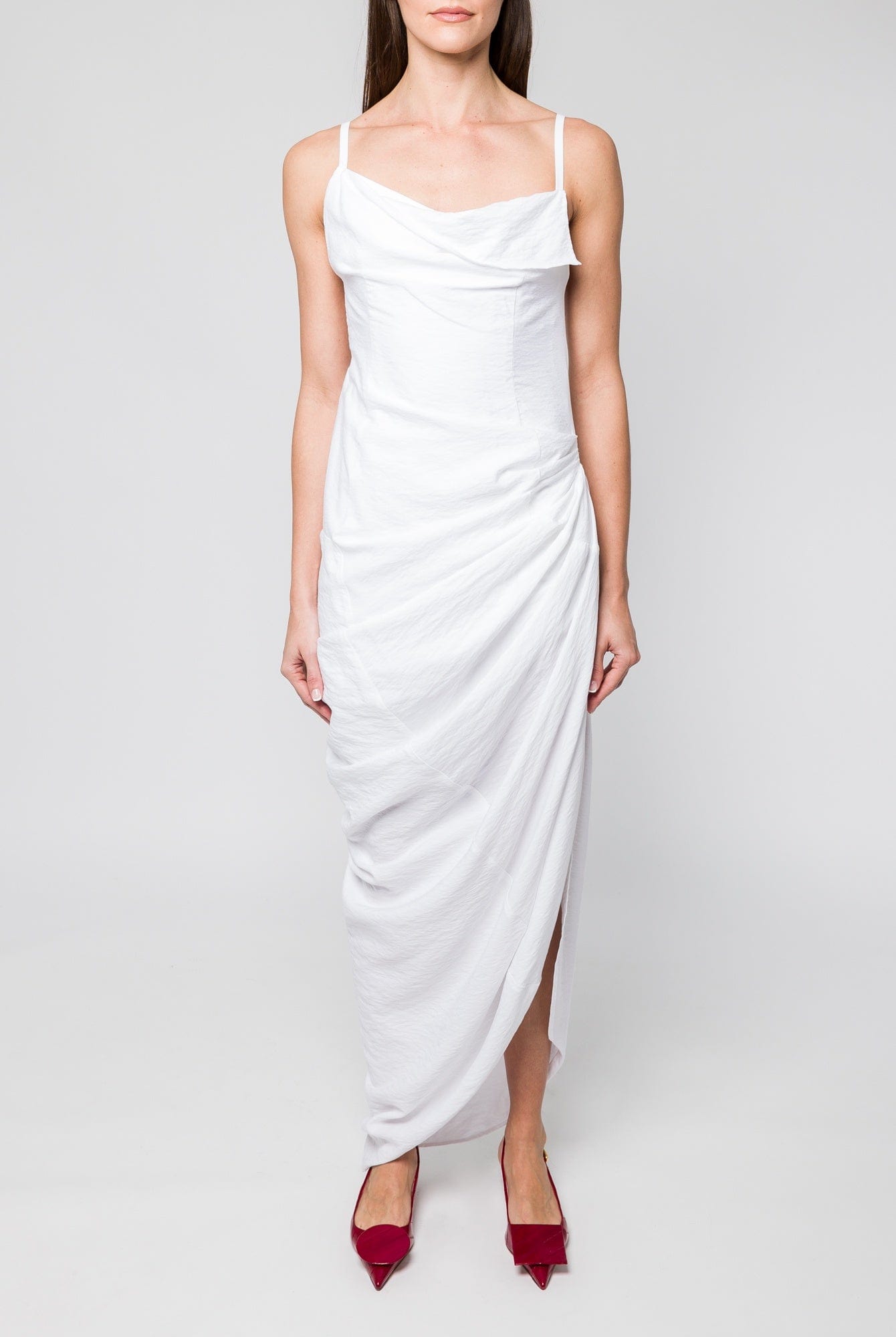 JACQUEMUS White 'La Robe Saudade' Maxi Dress JACQUEMUS White 'La Robe Saudade' Maxi Dress