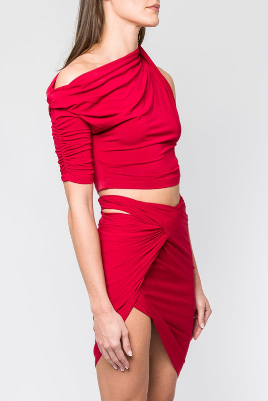 Jacquemus Le Haut Drapeado MC side