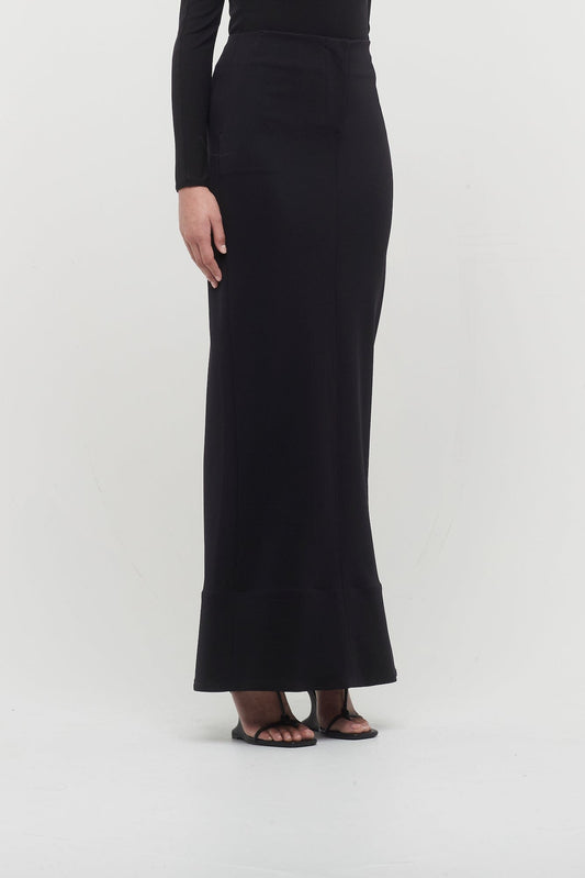 Jacquemus La Jupe Escala in Black side