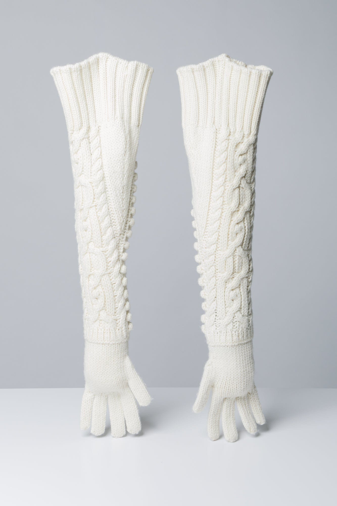 Jean Paul Gaultier Aran Knit Gloves