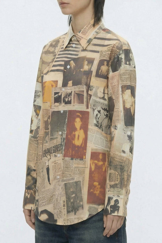 Jean Paul Gaultier Button Up in Journal side