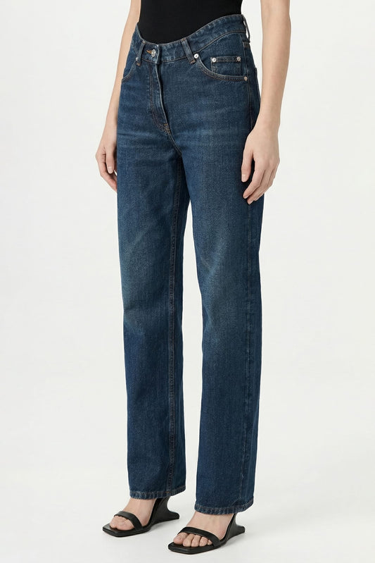 Jean Paul Gaultier Curvy Waistband Denim Pant SS26 side