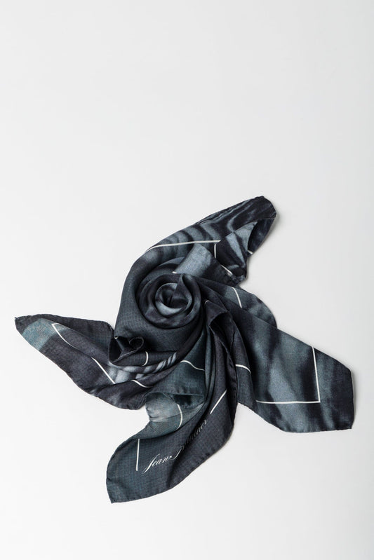 Jean Paul Gaultier Silk Scarf in Black twisted