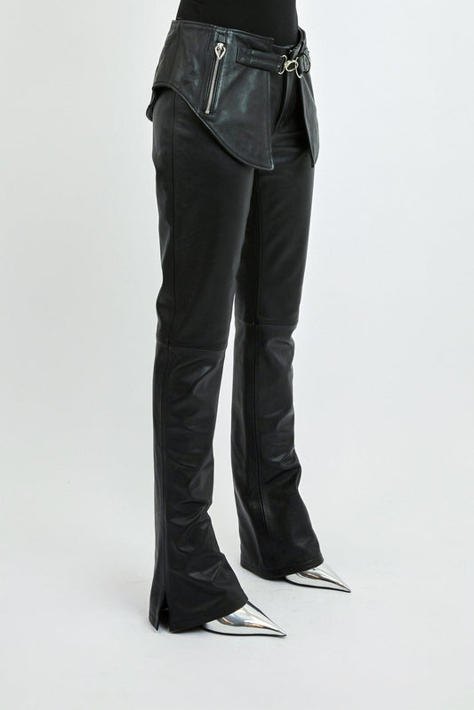 Jean Paul Gaultier x Shayne Oliver Leather Pant side