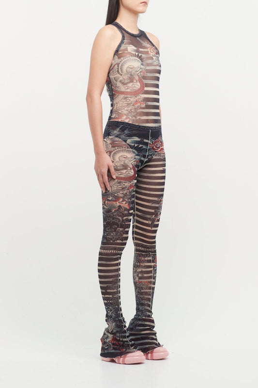Jean Paul Gaultier Mariniere Tattoo Sleeveless Body side