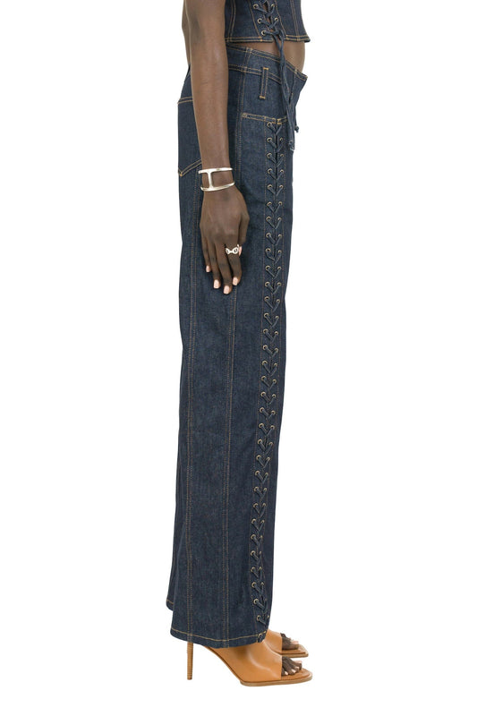 Jean Paul Gaultier Low Waist Large Denim Trouser in Indigo side