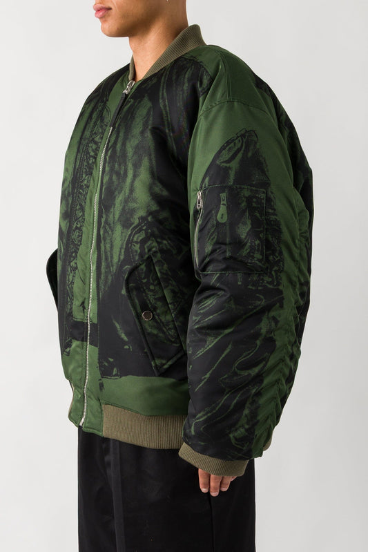 Jean Paul Gaultier Nylon Printed Bomber side