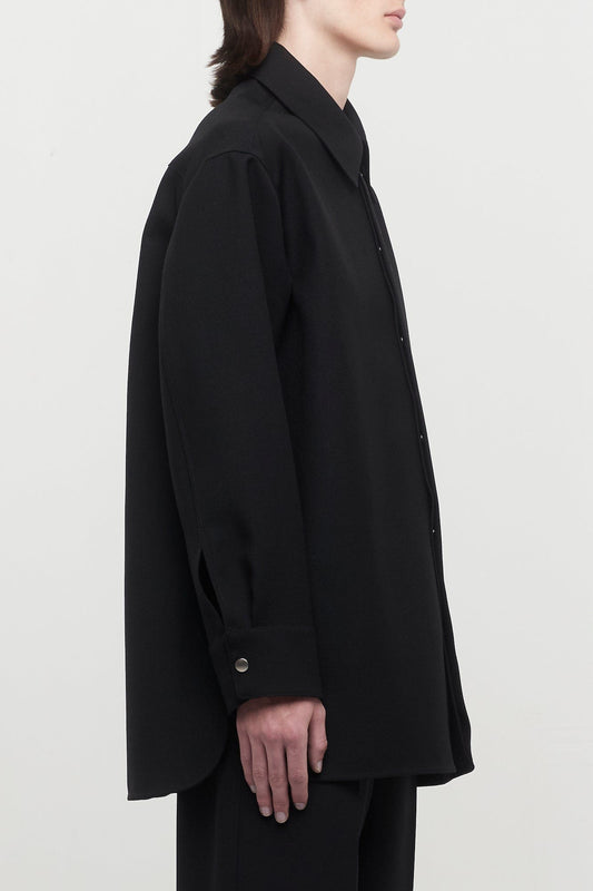 Jil Sander Gabardine Blouson 42 in Black side
