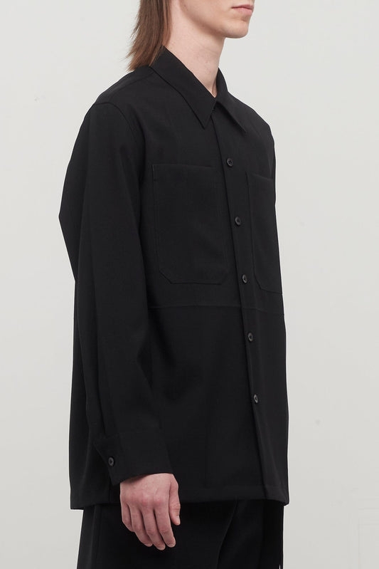 Jil Sander Gabardine Shirt 72 in Black side
