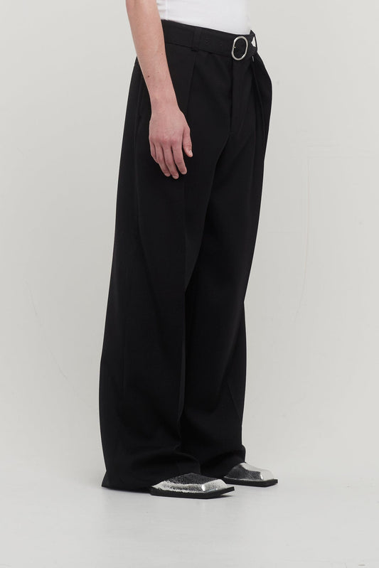 Jil Sander Gabardine Trouser 66 in Black side