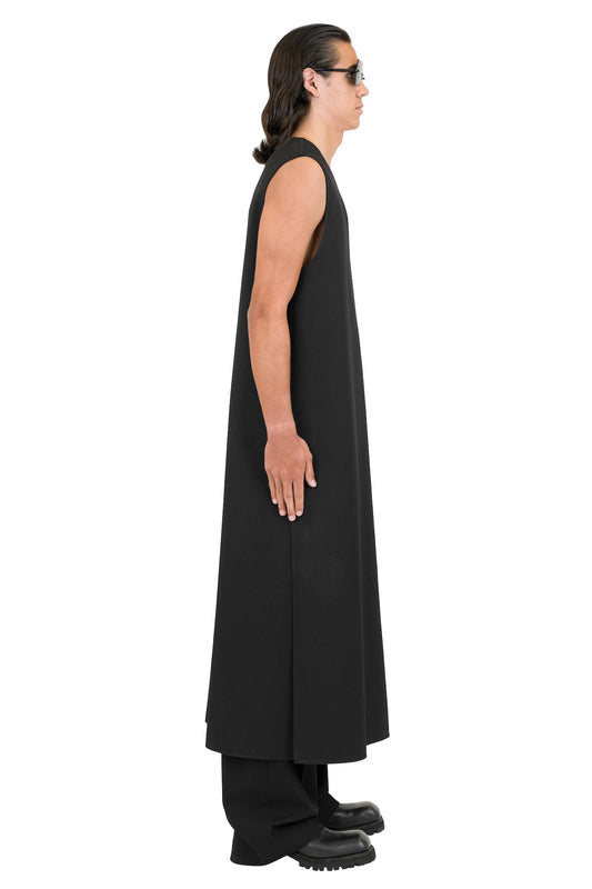 Sleeveless Long Tunic 01 DB Black side