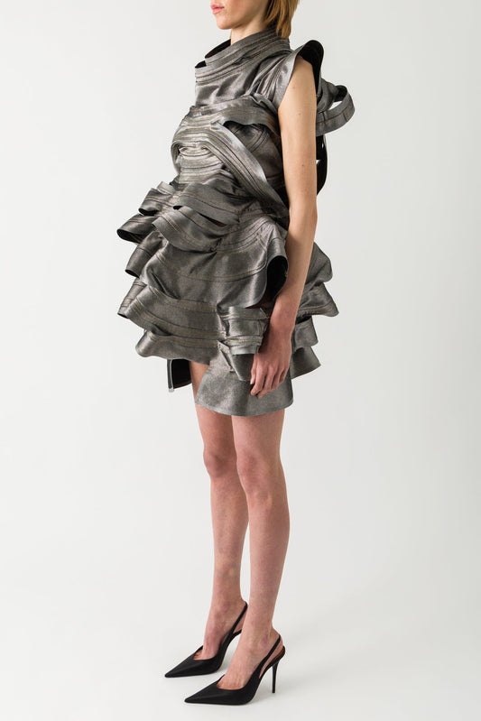 Junya Watanabe Denim Spiral Dress side