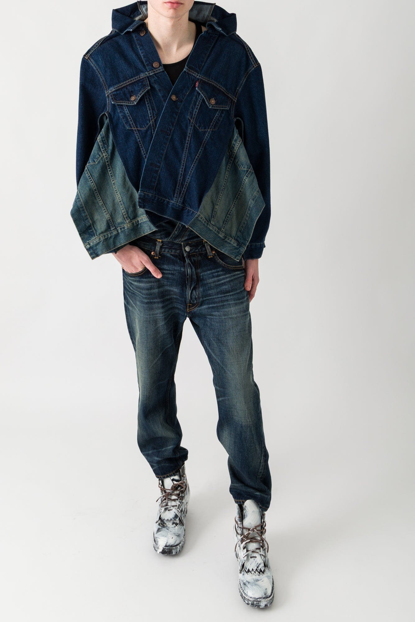 Junya Watanabe Double Waist Jeans full look