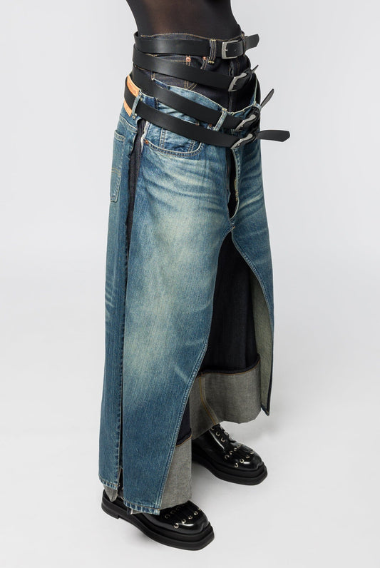 Junya Watanabe Layered Belted Denim side