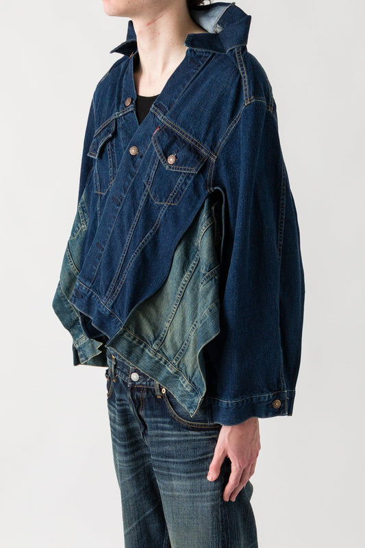 Junya Watanabe MAN Drop Shoulder Denim Jacket side