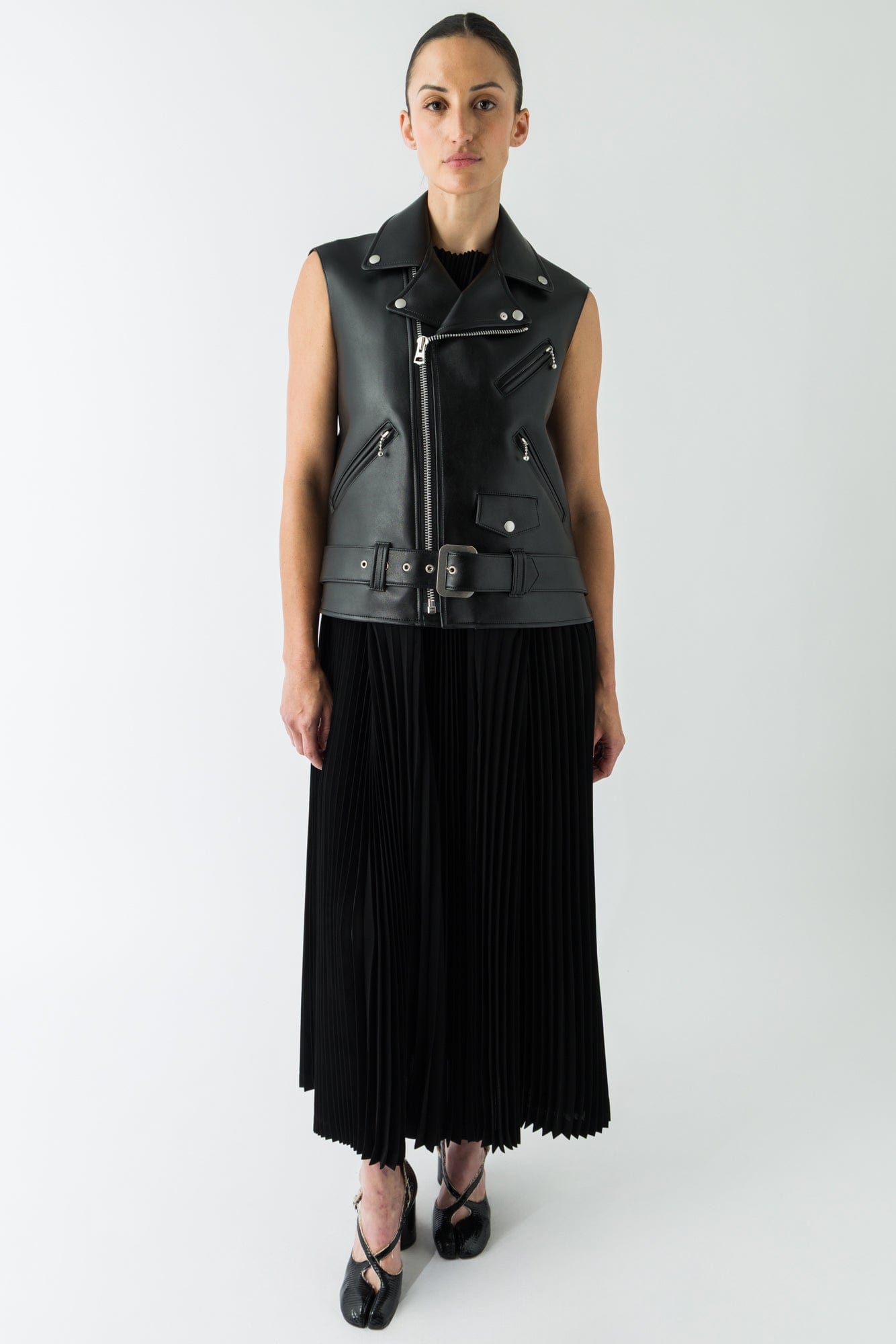 Junya Watanabe Pleated Biker Gown