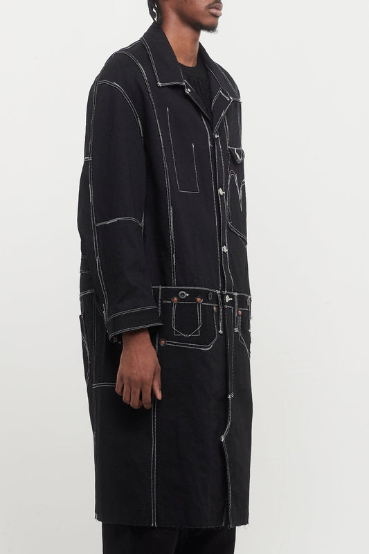 Junya Watanabe MAN Deconstructed Jumpsuit Coat side