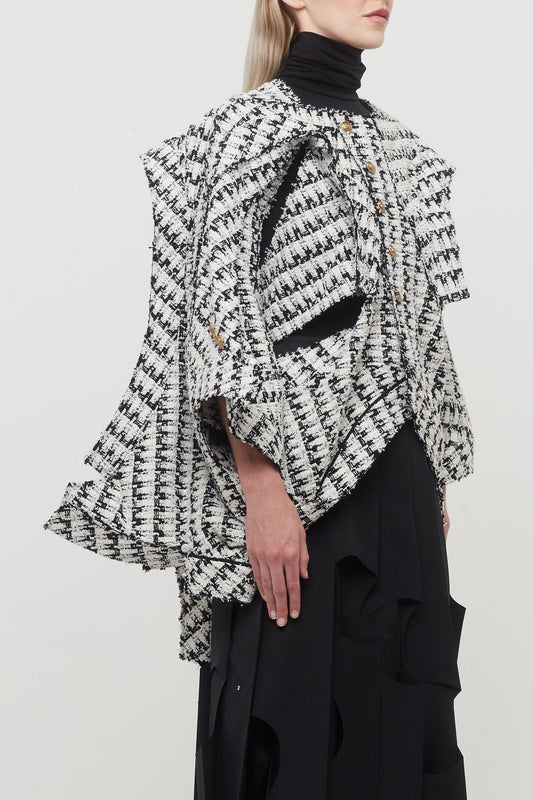 Junya Watanabe Deconstructed Tweed Jacket side