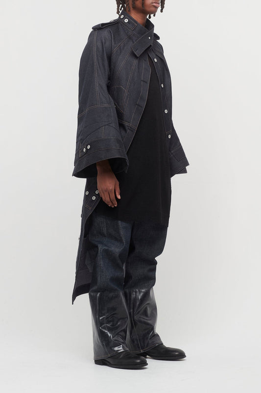Junya Watanabe MAN Denim Captain Coat side