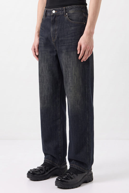 Juun.J Wide Flap Denim Pants side
