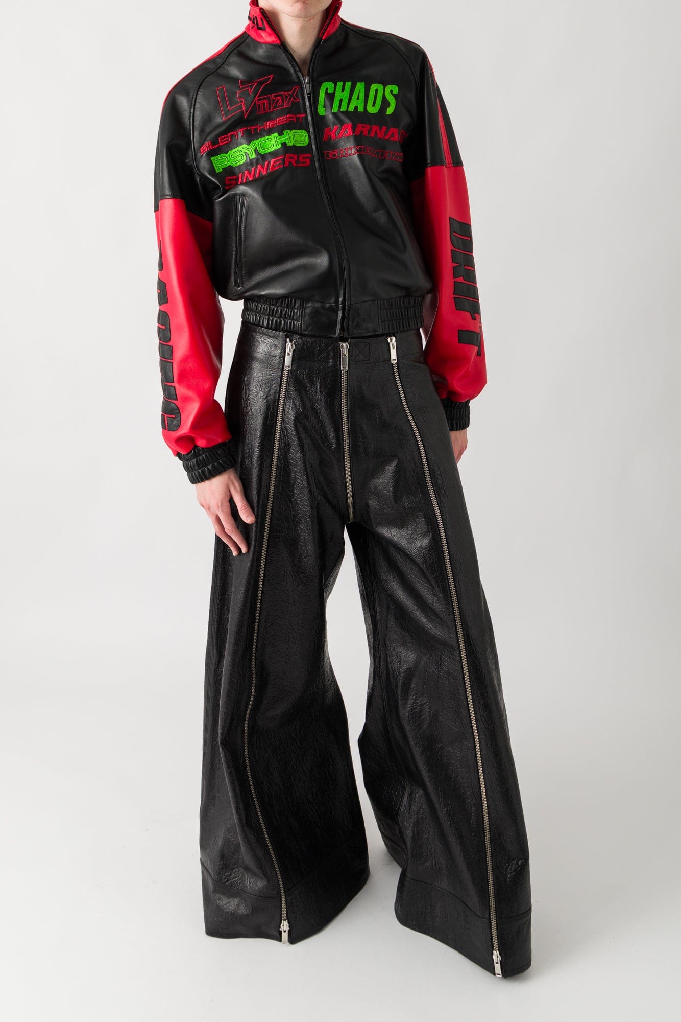 Lu'u Dan Leather Flight Pants full look