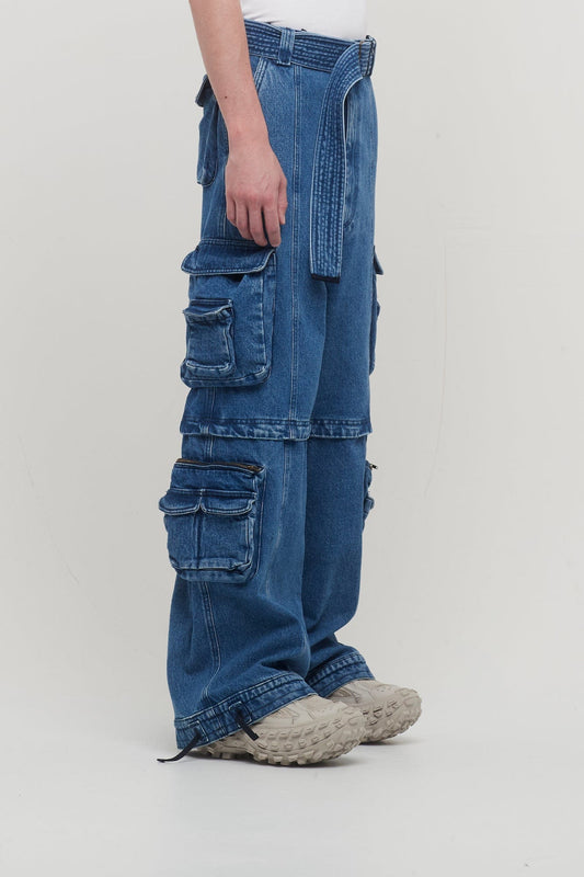 Lu'u Dan Zip Off Cargo Jeans side