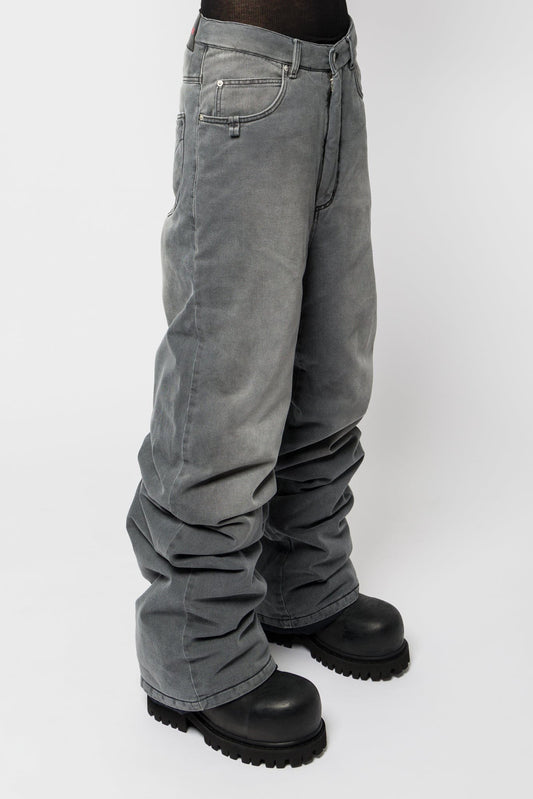 Lu'u Dan Wadded Stack Jeans side