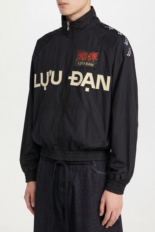 Lu'u Dan Windbreaker in Black side