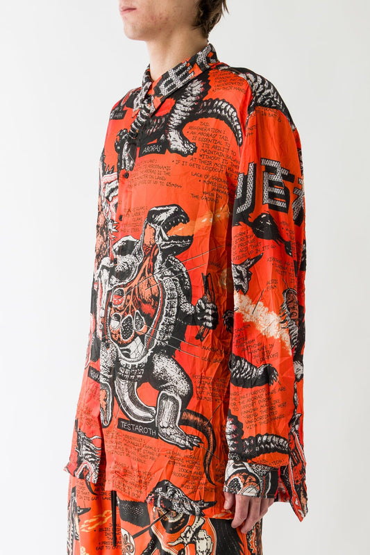 Lu'u Dan Misfit Long Sleeve in Kumquat side