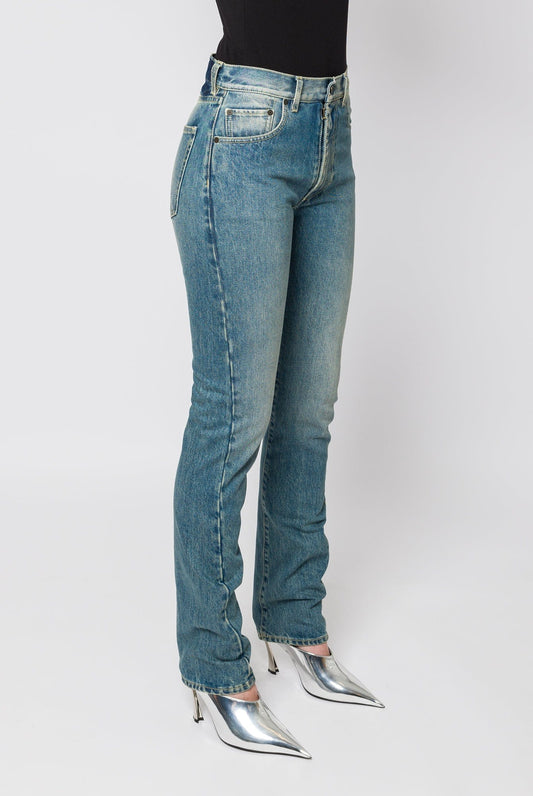 Maison Margiela 5 Pocket Light Wash Straight Leg Jeans side