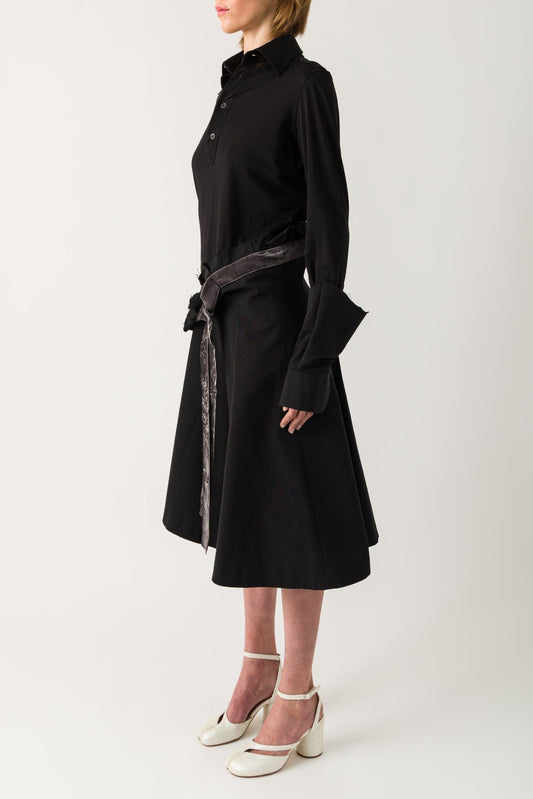 Maison Margiela Collared Midi Dress SS25 side