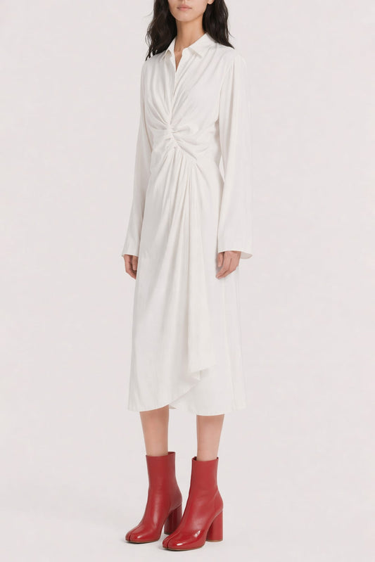 Maison Margiela Collared Midi Dress SS26 side