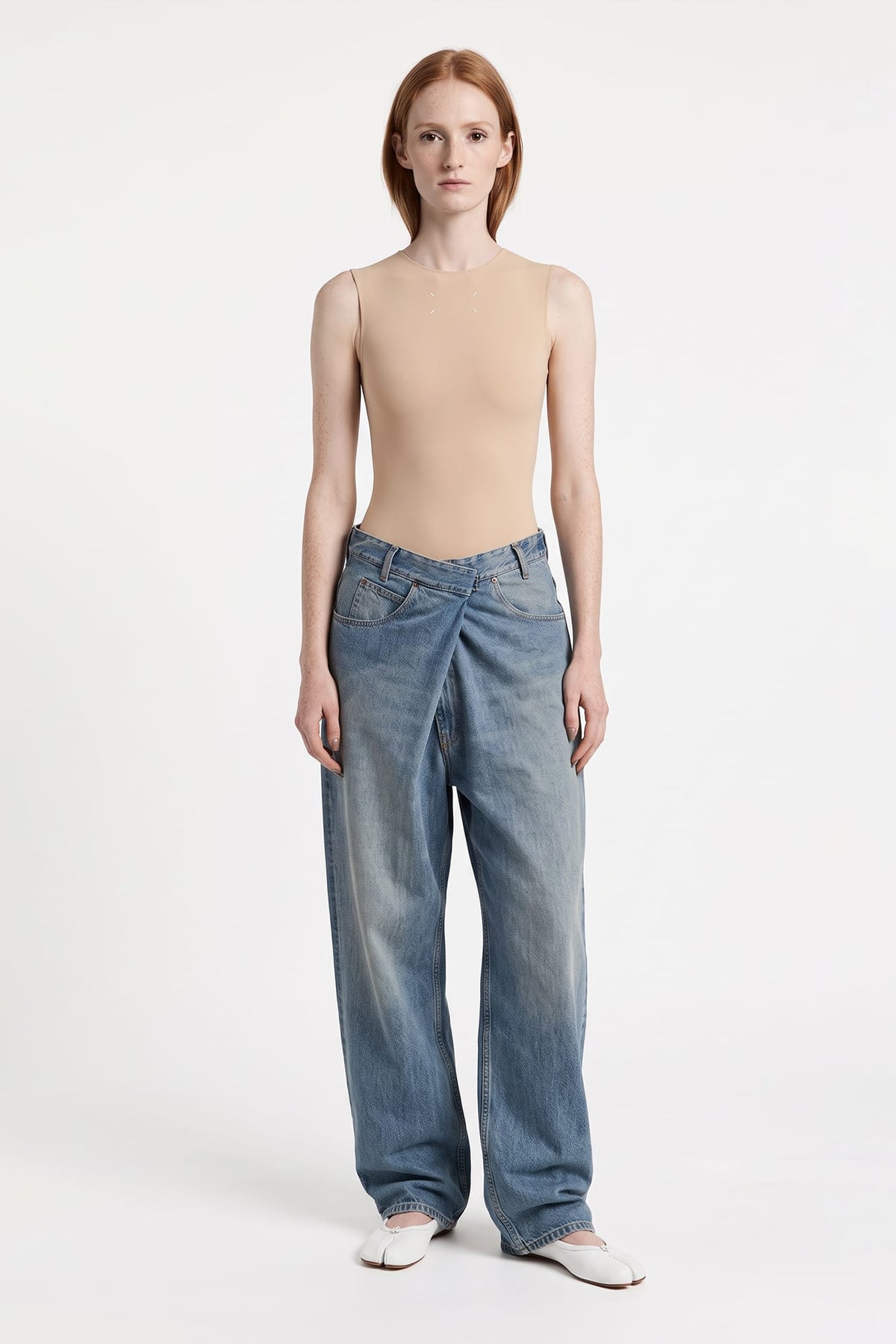Maison Margiela Second Skin Sleeveless Bodysuit full look