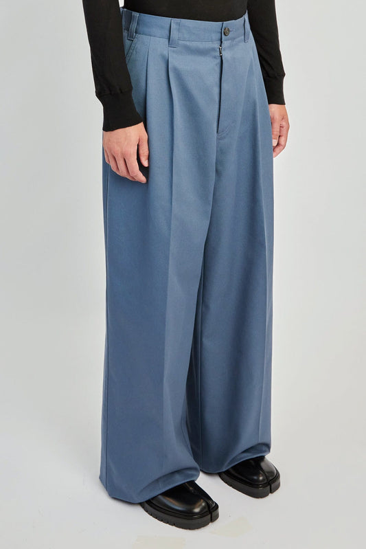 Maison Margiela Tailored Pants in Light Blue side