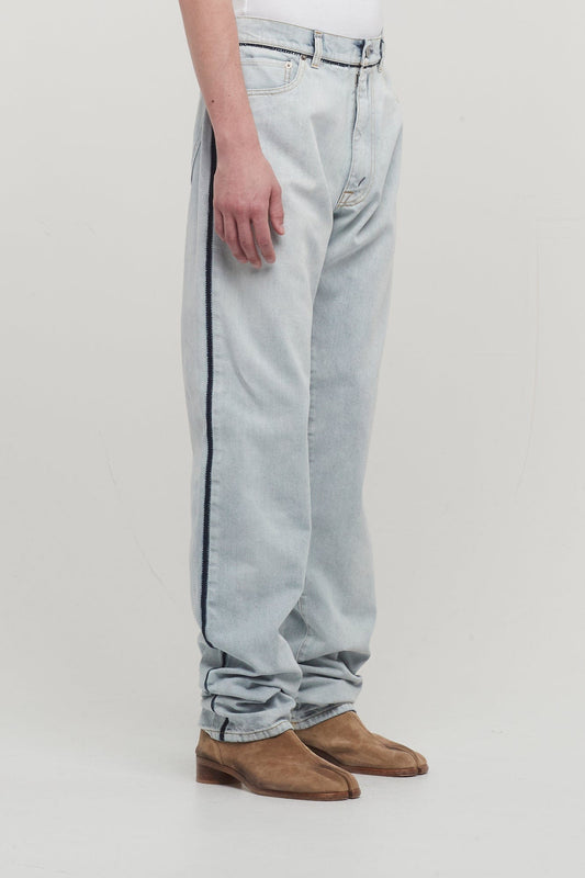 Maison Margiela 5 Pocket Jeans in Ice Denim side