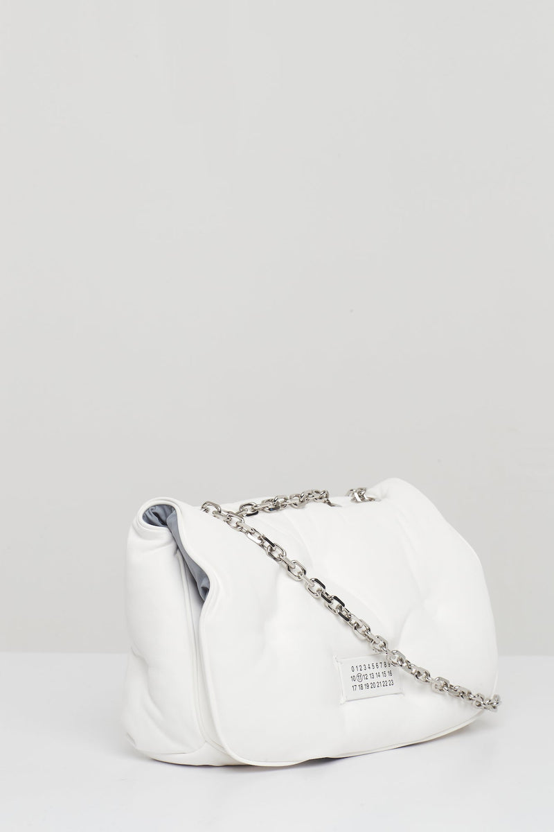 Maison Margiela Glam Slam Flap Medium in Chalk