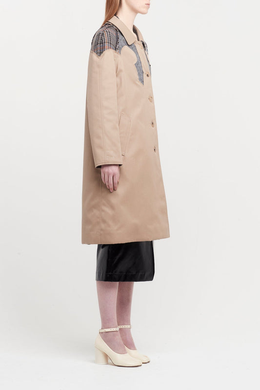 Maison Margiela Single Breasted Trench Coat womens side