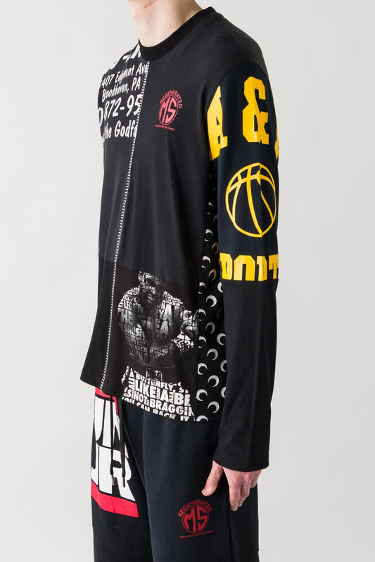 Marine Serre Regenerated Graphic T-Shirts Long Sleeves T-Shirt side