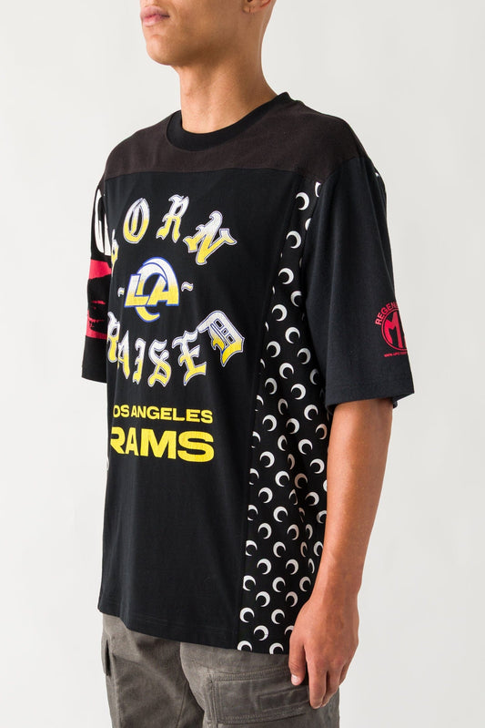 Marine Serre Regenerated Graphic Jersey SS T-Shirt in Black side