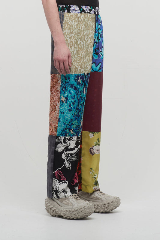 Marine Serre Regenerated Silk Scarves Fluid Pants side