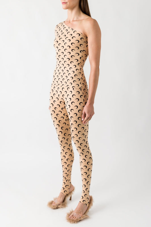 Marine Serre Recycled Moon Jersey SS Asymmetric Top side