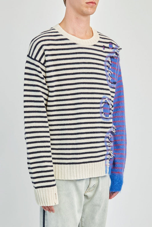 Marni Combination Sweater in Blue side