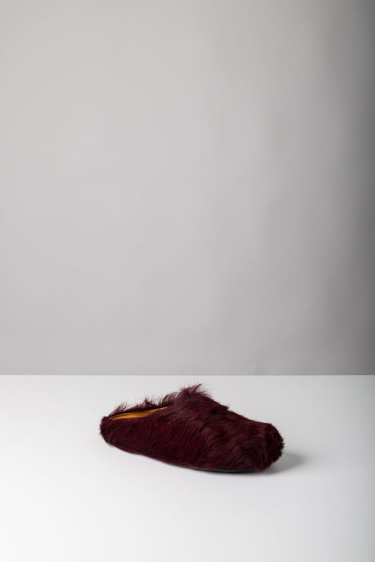 Marni Fussbett Sabot Mules in Oxblood side