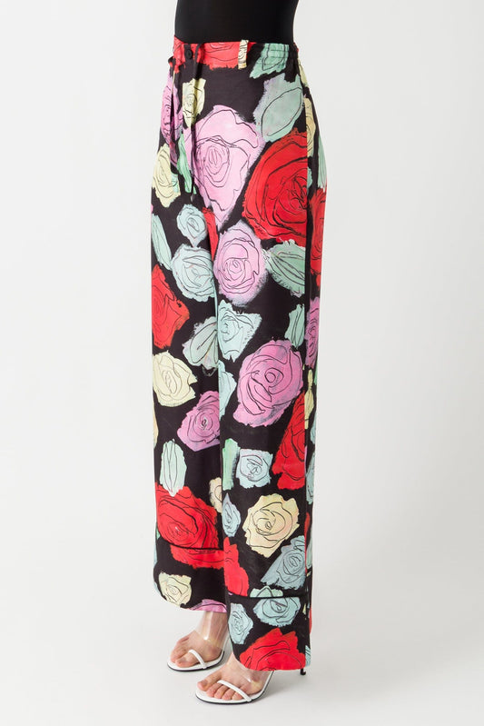 Marni Floral Illustration Trousers side