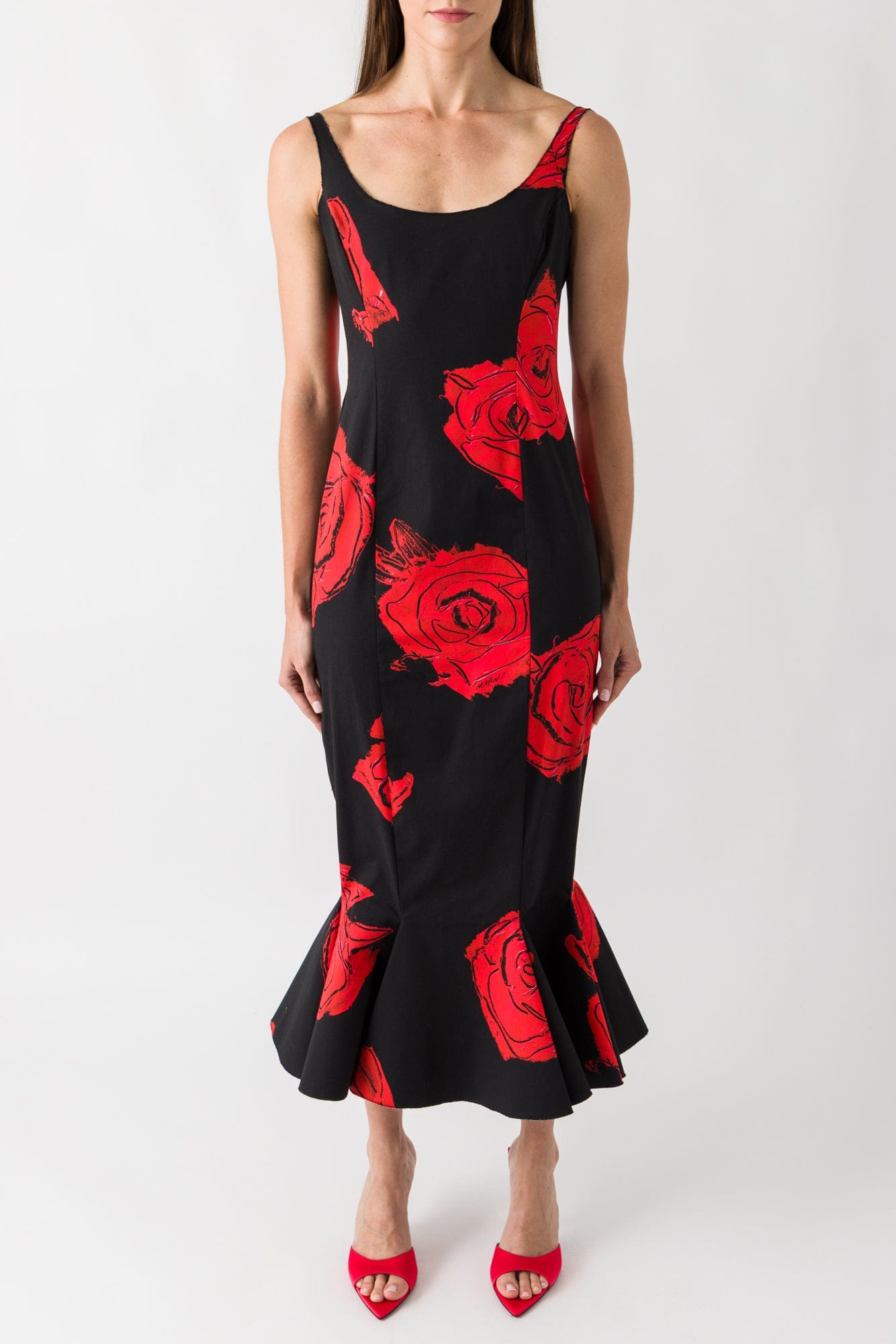 Marni Mermaid Dress in Red and Black Floral Antidote Fashion and Lifestyle Marni Mermaid Dress in Red and Black Floral Antidote Fashion and Lifestyle